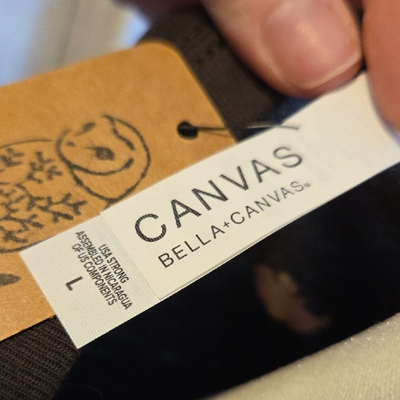 NWT Bella Canvas Black Tee - Picture 3 of 4